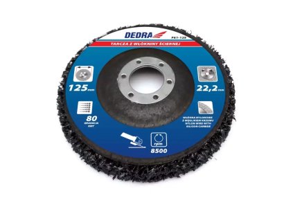 Kotouč z abrazivní tkaniny DEDRA F61-125 125mm, průměr otvoru 22,2mm