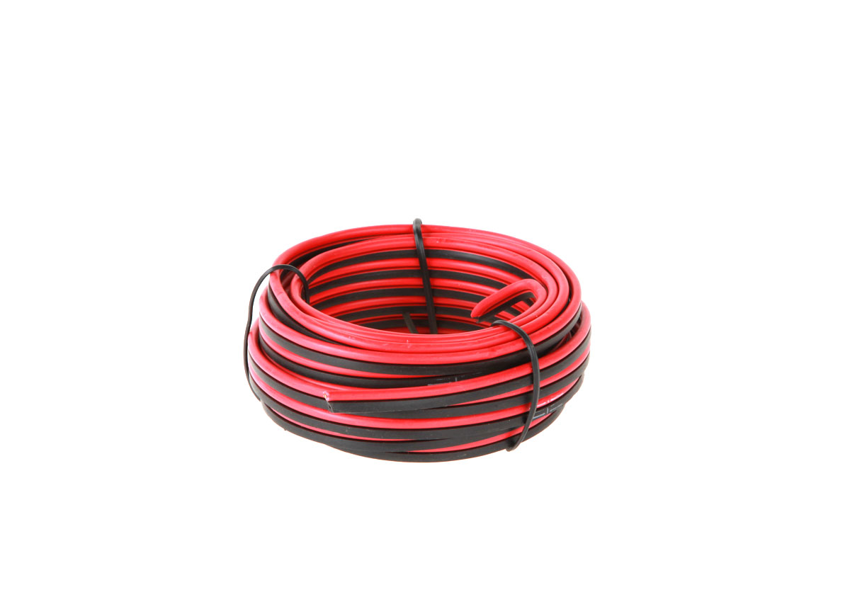 CABLETECH Reproduktorový kabel CCA 1mm 10M červený - černý