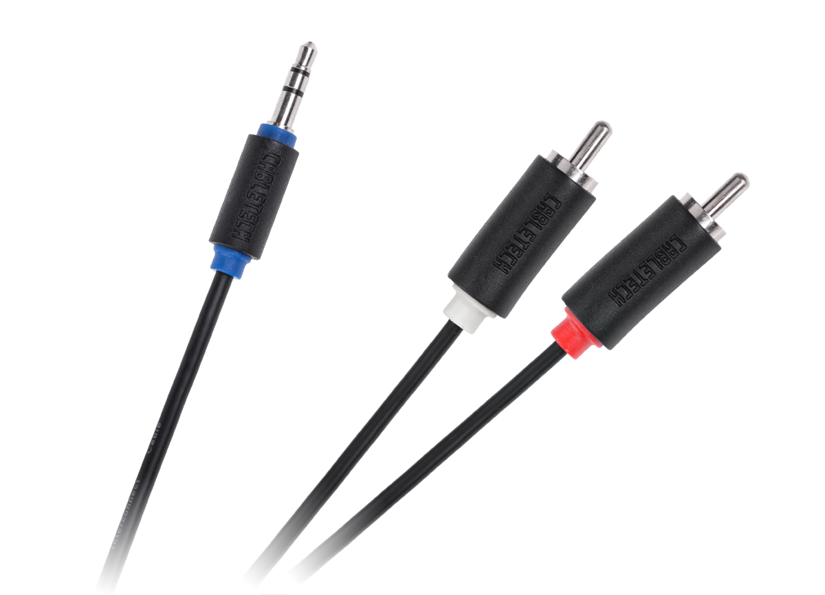 Jack 3,5-2RCA 1,0 m Cabletech standard