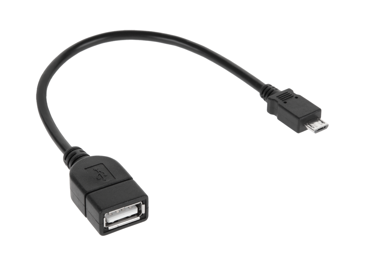 CABLETECH USB A - Micro USB redukce 20cm KPO2907