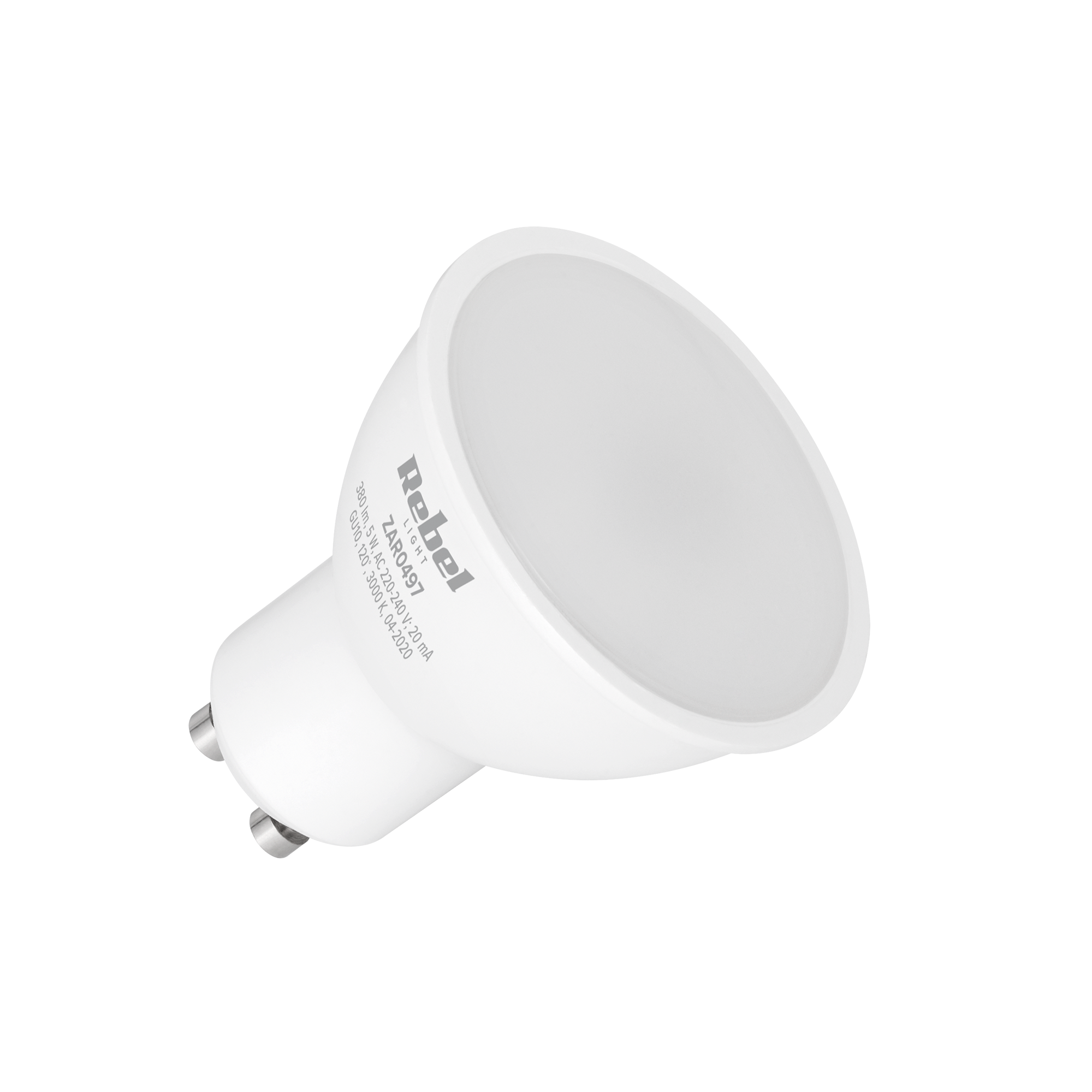 Rebel LED žárovka GU10, 5W 3000K 230V ZAR0497
