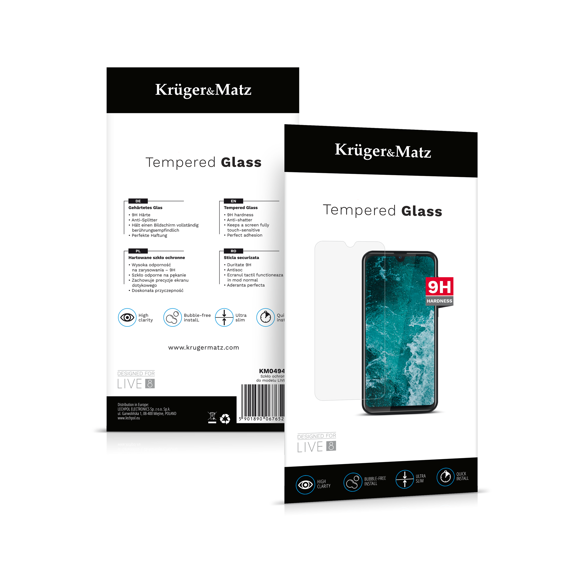 Sklo na mobil Kruger&Matz pro LIVE 8