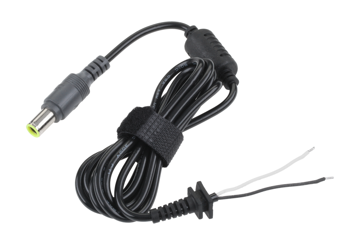 REBEL Konektor s kabelem 7,9/5,4 (20V/4,5A)žlutý KOM0248