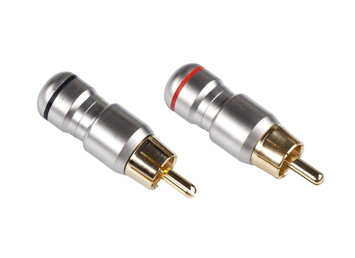 CABLETECH Konektor RCA zástrčka, kovový HD-287
