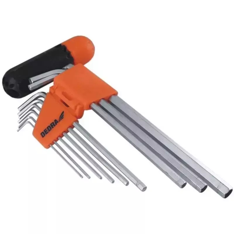 DEDRA Imbusové klíče CrV 1,5 - 10mm, 9 ks 0652