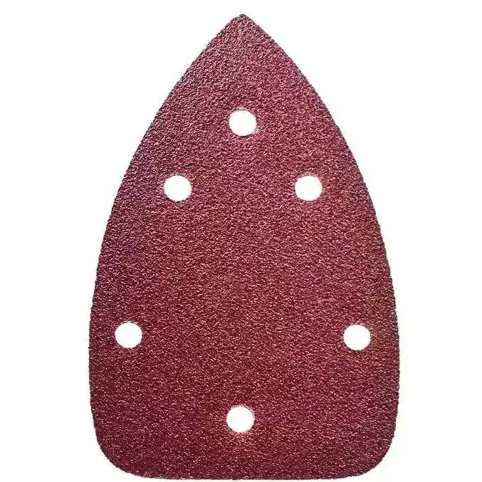 DEDRA Brusný papír Delta 140x140x80 mm, 60 zr,, suchý, zip, sada DED79411