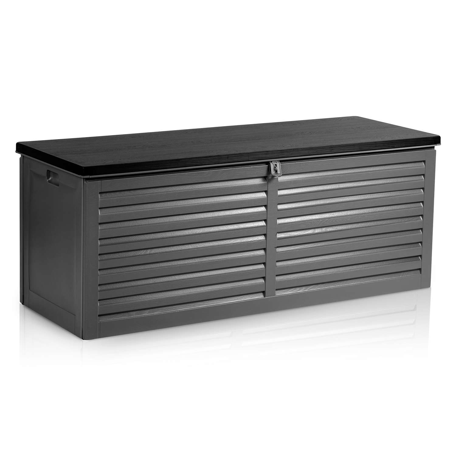 Plonos Zahradní box 390L černo-šedý 143 x 57 x 53,5 cm