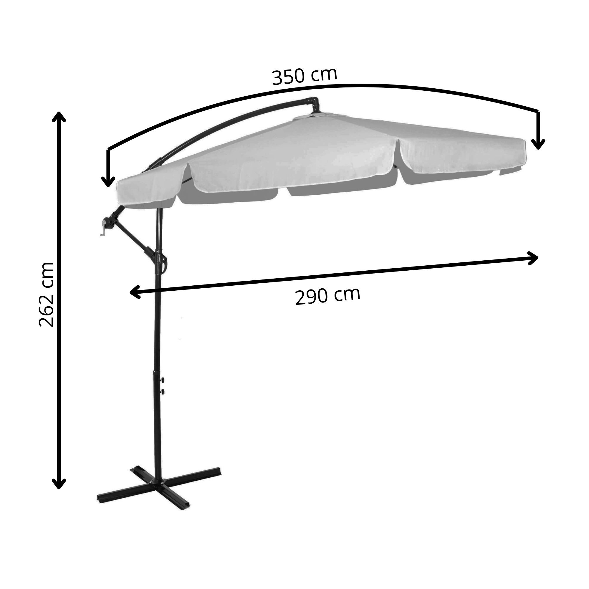 Springos Slnečník na terasu 300cm GU0042
