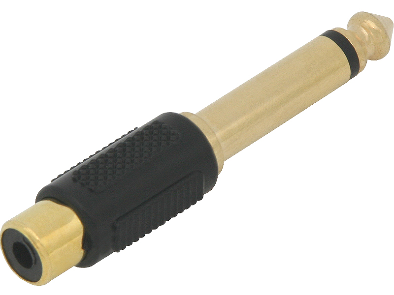 Redukce Konektor 6,3-GN,RCA GOLD