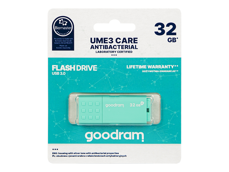 USB klíč 32GB GOODRAM UME3 CARE USB3.0