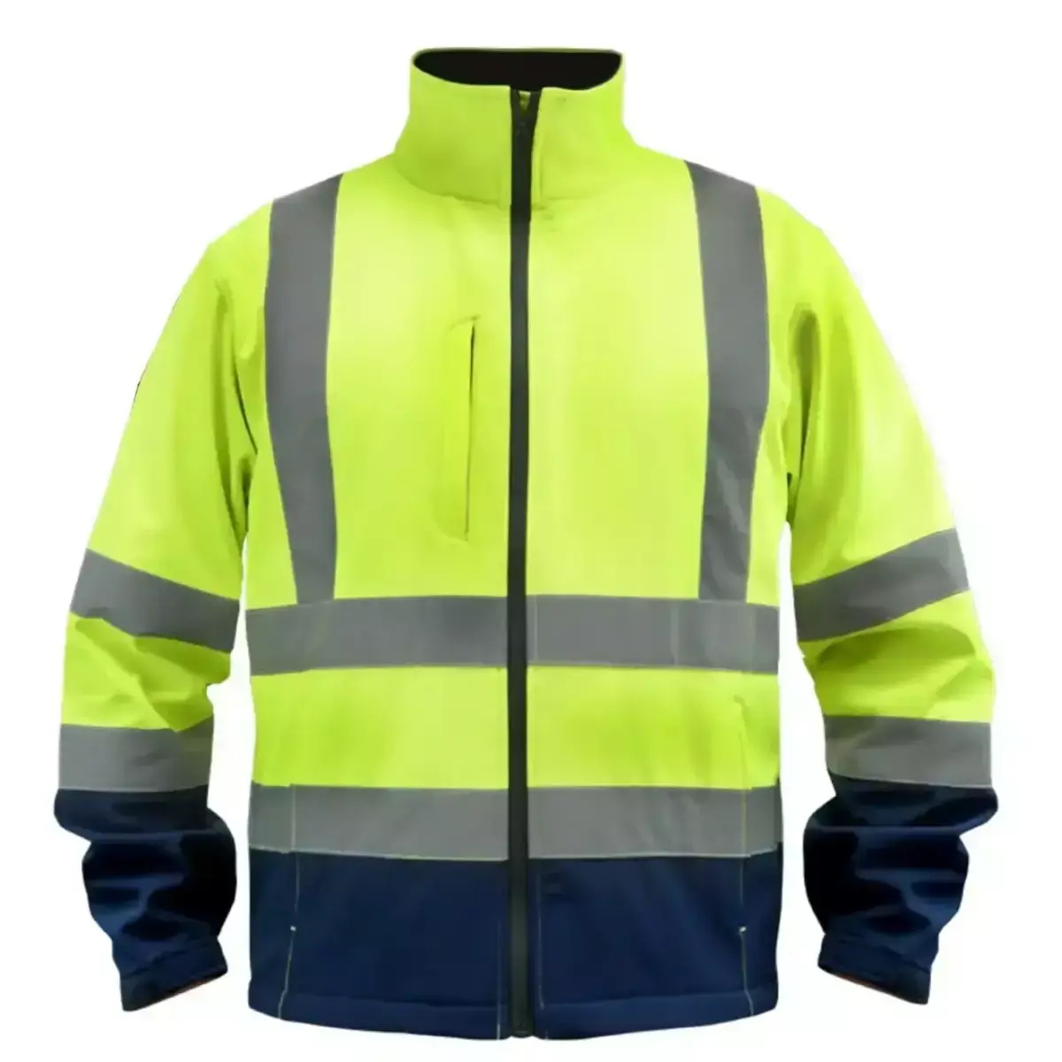 DEDRA Reflexná bunda softshell, veľkosť XXL, žltá BH80KS3-XXL Farba: žltá, Veľkosť: XL