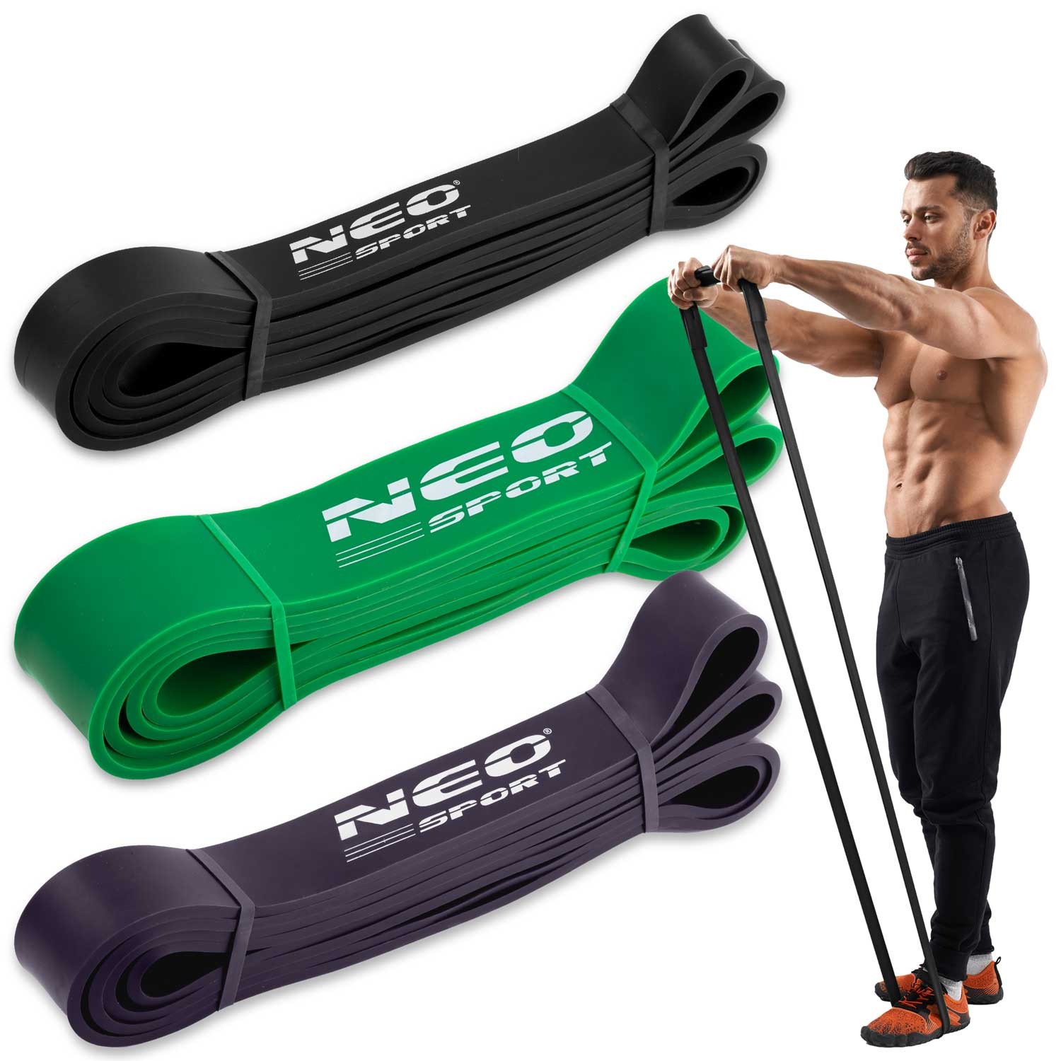 Gumy na cvičení NS-960 Neo-Sport 3ks