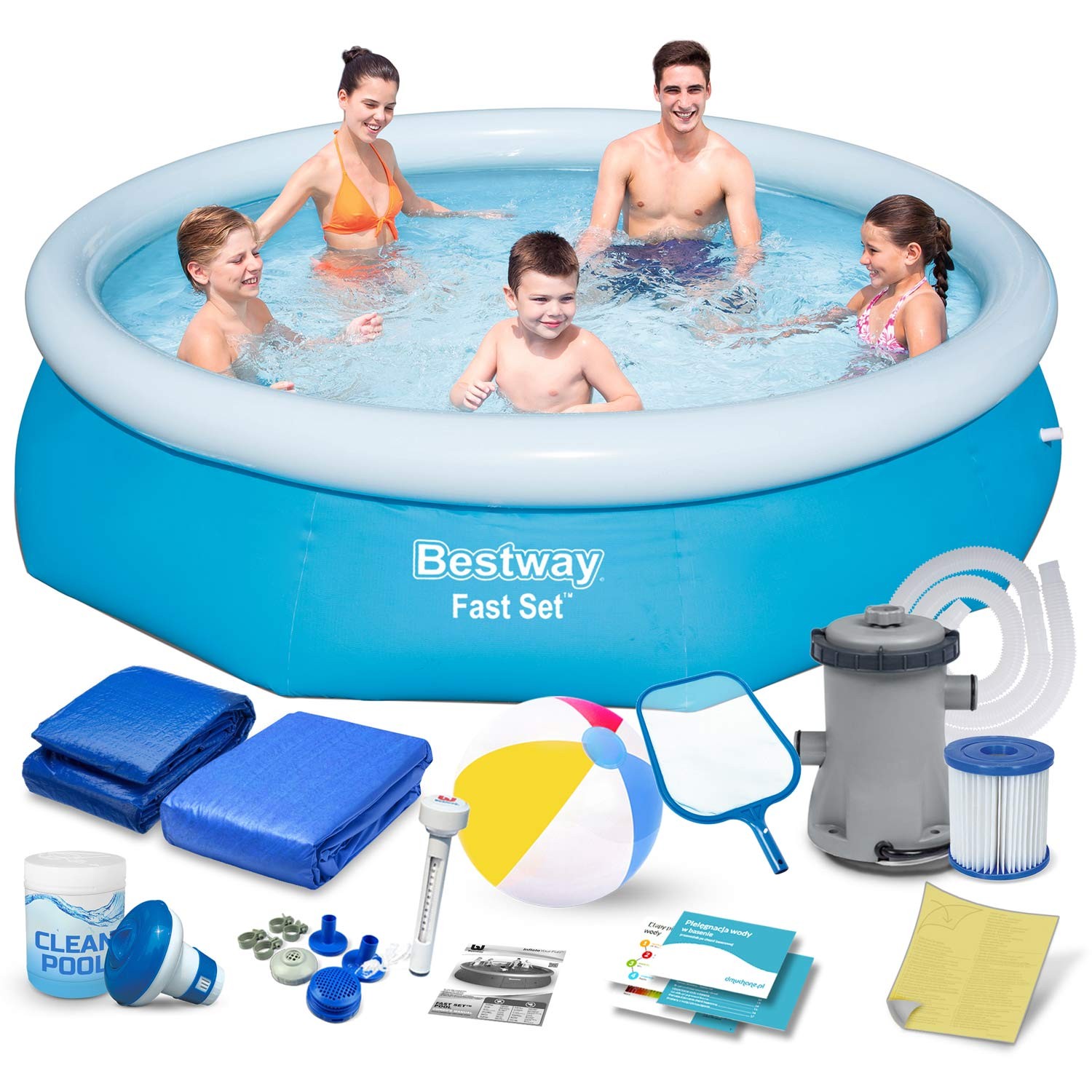 Roztažitelný zahradní bazén 305 x 66 cm 15v1 Bestway 57458