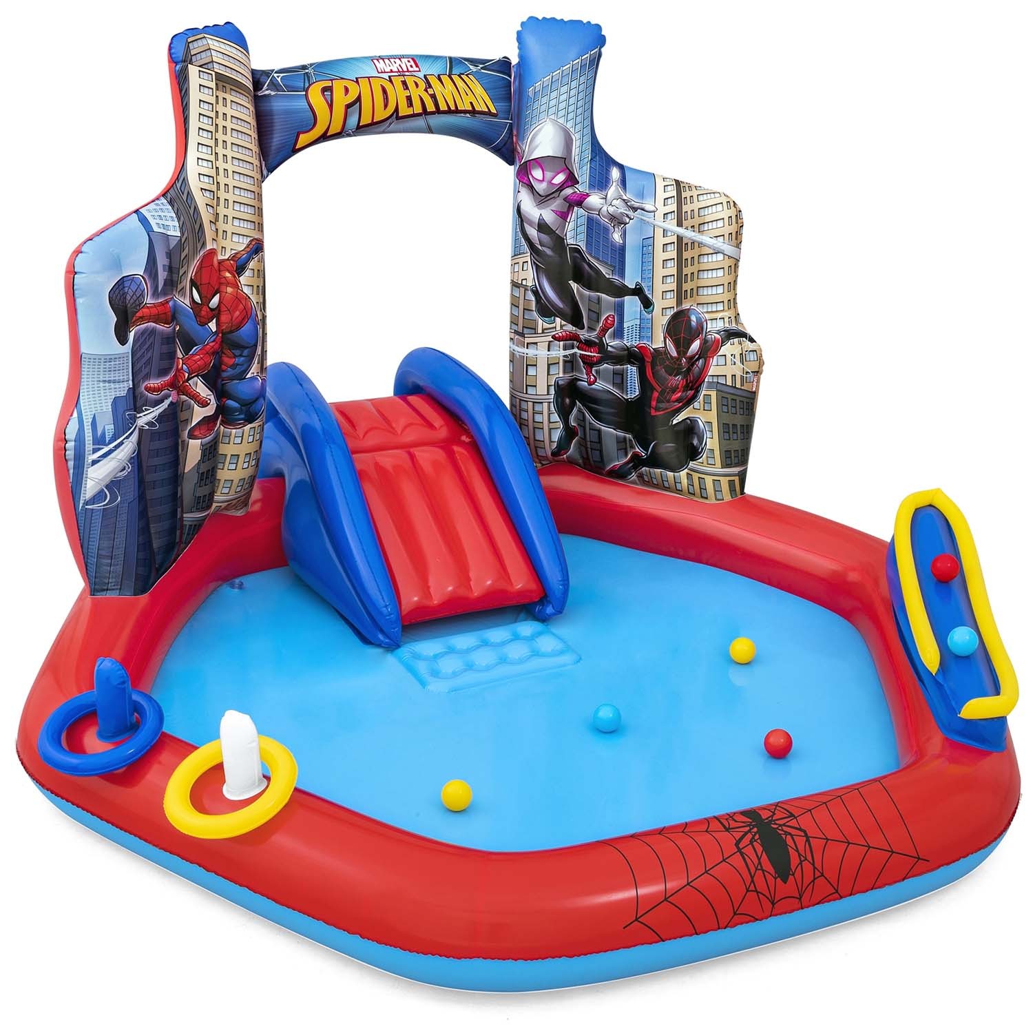 Nafukovací dětské hřiště Spider-Man 211 x 206 x 127 cm Bestway 98793