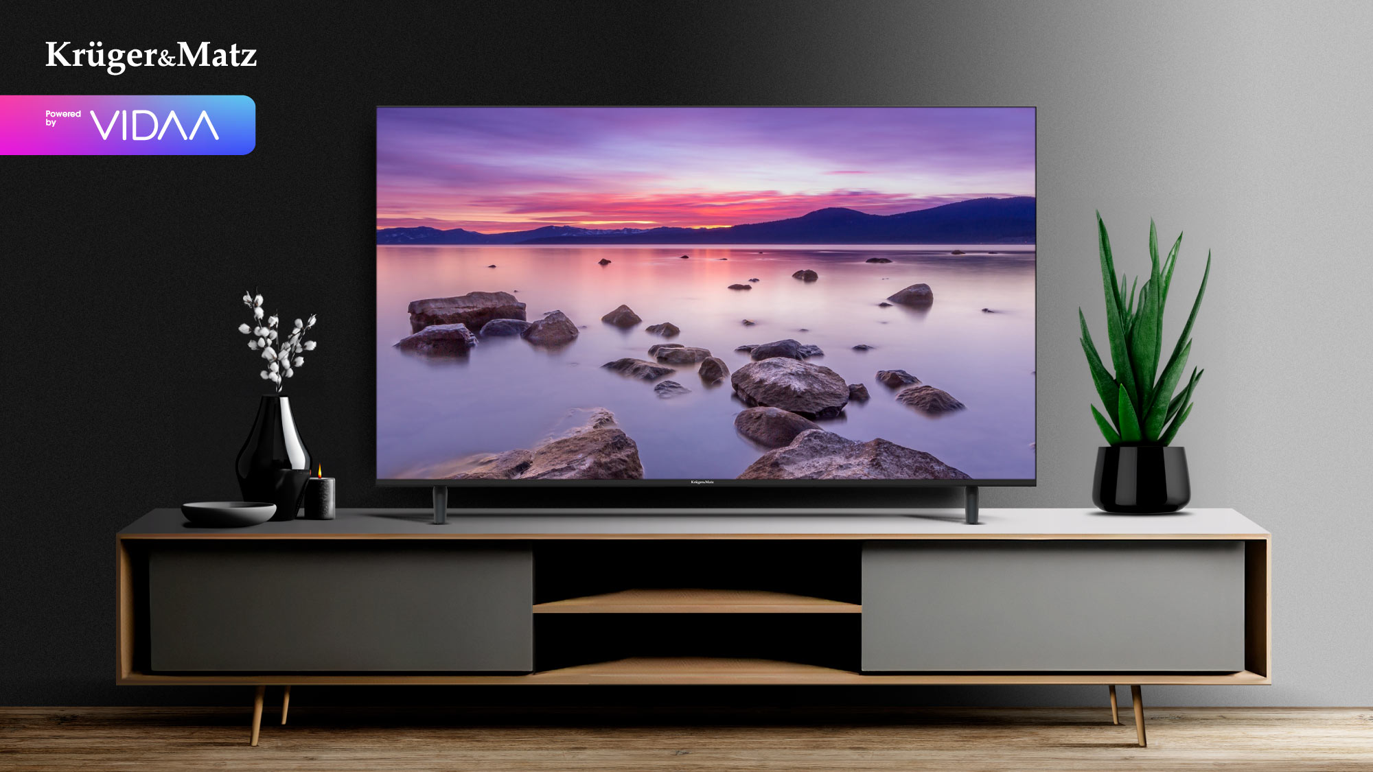 Televizor Kruger&Matz 55" UHD smart DVB-T2/S2 H.265 Hevc