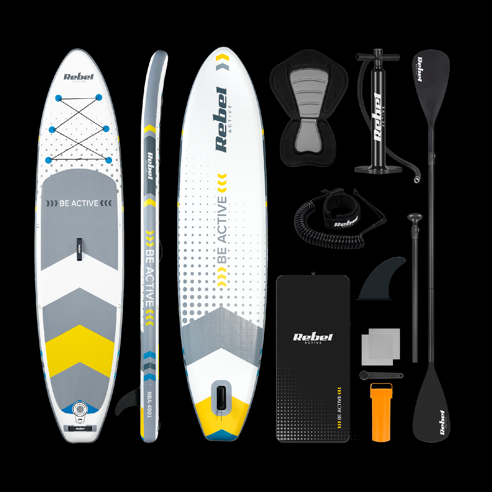 Paddleboard REBEL ACTIVE RBA4501 - bílý