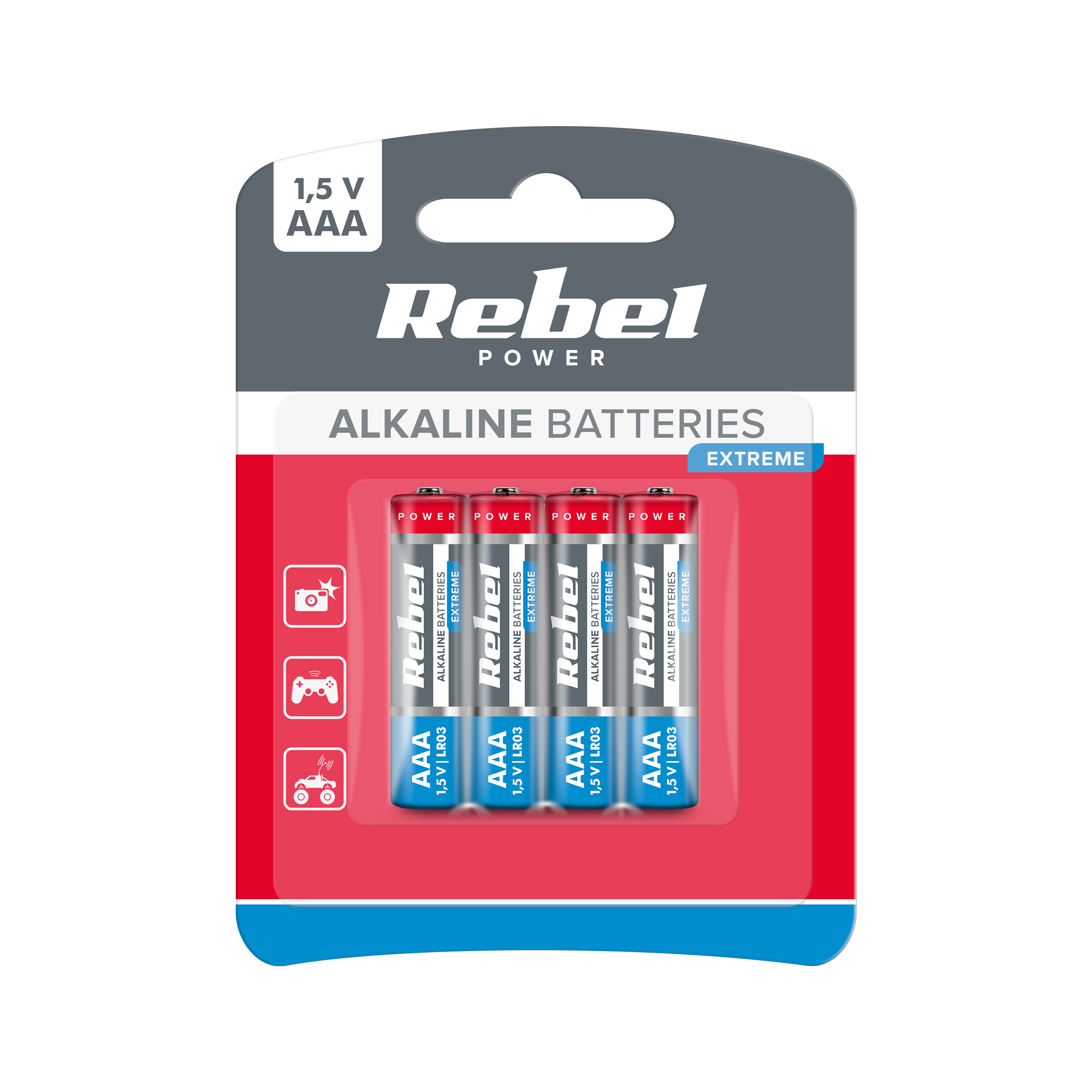 Rebel AAA baterie 4ks BAT0096B