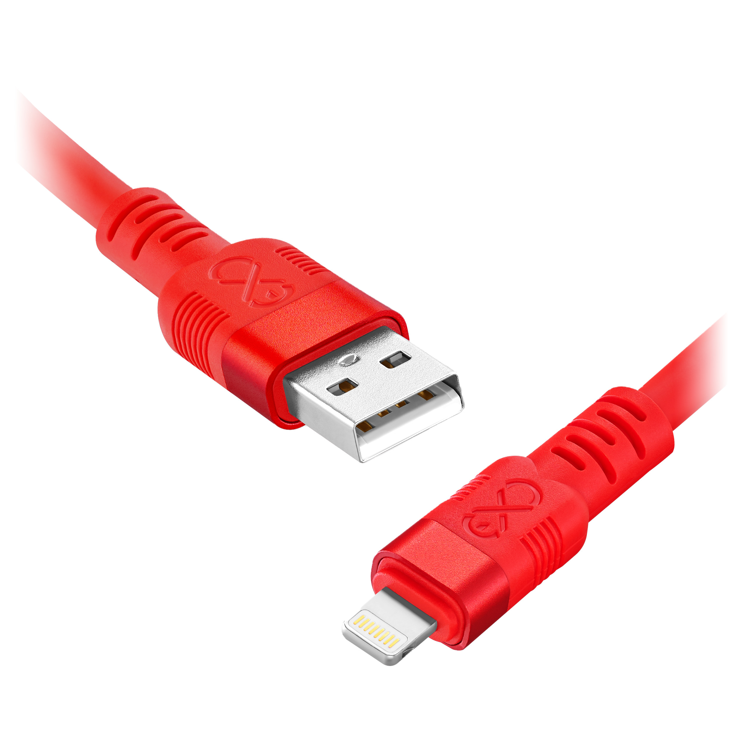 USB-A Lightning kabel 2m, rychlé nabíjení, neon