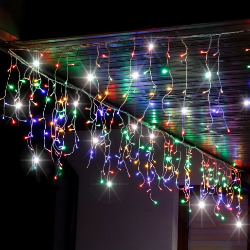 Springos CL0519 ZÁCLONA LEDOVÉ KRYSTALY FLASH 500 LED