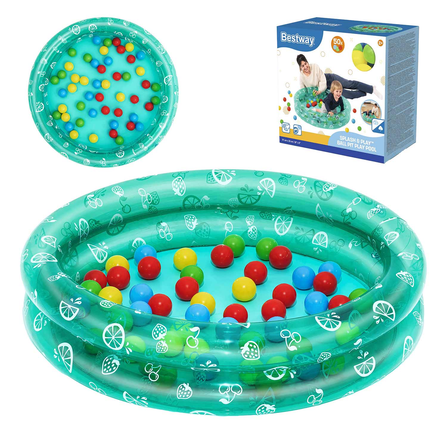Nafukovací bazén pro děti s míčky 91x20 cm Bestway 51141