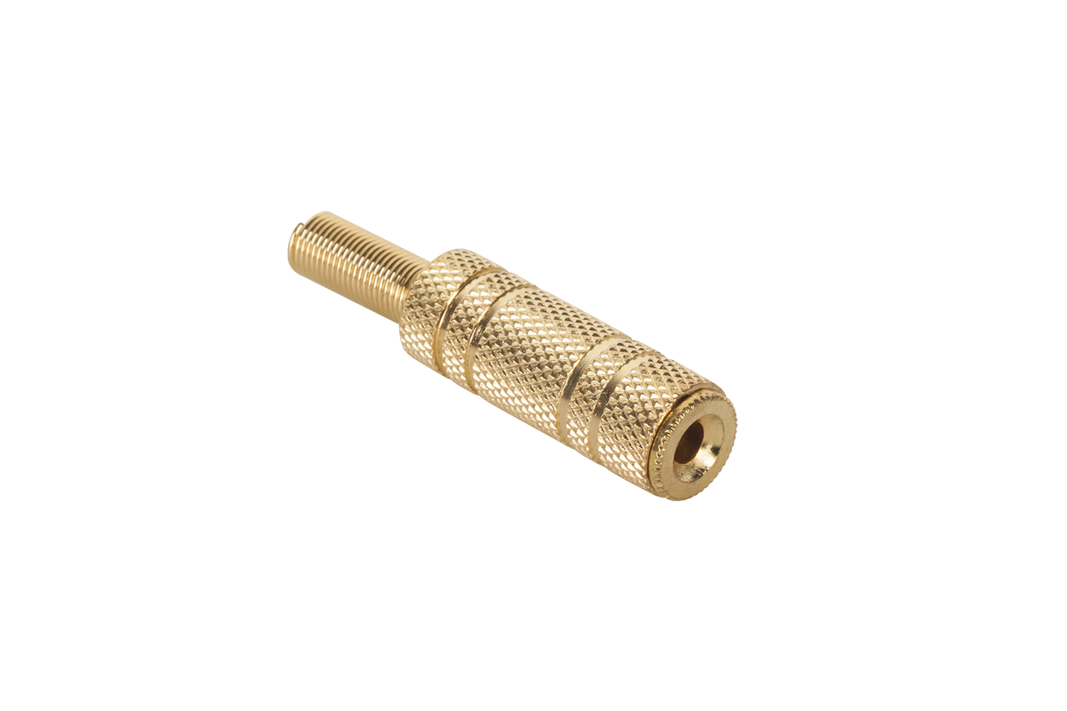 CABLETECH Jack konektor 3,5mm zásuvka stereo pozlacená GNI0015S