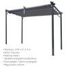 Zahradní pergola 3 × 4 m šedá CH-TUN5699