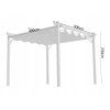 Zahradní pergola 3 × 4 m šedá CH-TUN5699