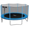 TRAMPOLÍNA 12FT 374 CM S ŽEBŘÍKEM A OCHRANNOU SÍTÍ