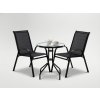 SET BALKÓNOVÉHO NÁBYTKU - 2 ŽIDLE + STOL - ČERNÝ *5895