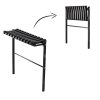 Skládací lavice délka 68 cm černá *8275