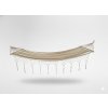 Houpací síť s třásněmi BOHO 200 x 100 cm béžová *3286