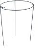 KRUHOVÁ PODPORA PRO ROSTLINY - 1 OBRUČ 35 x 60 cm *7044