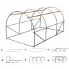 Konstrukce zahradního tunelu 3-segmentového 4 x 2,5 m *0341