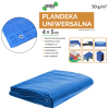 PLACHTA 4 x 5 M (+/- 5 %) 50GSM 3% UV MODRÁ *4102