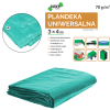 PLACHTA 3 x 4 M (+/- 5%) 70GSM 3%UV ZELENÁ *4133