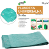 PLACHTA 3 x 4 M (+/- 5%) 70GSM 3%UV ZELENÁ *4133
