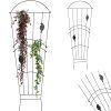 MŘÍŽ / PODPORA PRO ROSTLINY 40 x 117 CM ČERNÁ *1909