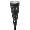 SOLÁRNÍ LAMPA HELIS 7 x 7 x 41 CM ČERNÁ TEPLÁ BÍLÁ disp=12ks *4252