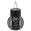 SOLÁRNÍ LAMPA PLAMEN 7 x 7 x 9 CM ČERNÁ TEPLÁ BÍLÁ 1 KS