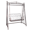 Zahradní houpačka pro 2 osoby antická hnědá 162 × 90 × 205 cm CH-GOM1418