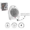 ELEKTRICKÝ TEPLOVÝ VENTILÁTOR / FARELKA S BEZPEČNÝM VYPÍNAČEM BÍLÁ 2000W *7254
