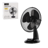 ČERNÝ STOLNÍ VENTILÁTOR 40W *9042