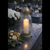 BÍLÁ LED SVÍČKA 5 X 17,5 CM *9360