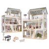 LULILO Domek dla lalek drewniany FLORO boho LED 95218%282%29