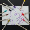 Markery akrylowe do tkanin kamieni pisaki flamastry mazaki wodoodporne DIY 12 szt 167929