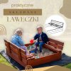170796 sbp100set04 piaskownica drewniana premium 100 x 100 cm zestaw M0