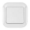 Tlačítko zvonku pro zapuštěnou montáž 10A, 250V, TOPAZ, bílá
