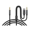 USB-C adaptér - 3,5 mm jack + 3,5 mm jack 1,2m pletený
