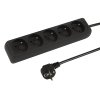 Síťová prodlužovací šňůra PR-570P 5-Zásuvek s uzemněním 3m černá 3x1,5mm