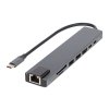 USB-C HUB RJ45 + HDMI 100W K-08 splitter
